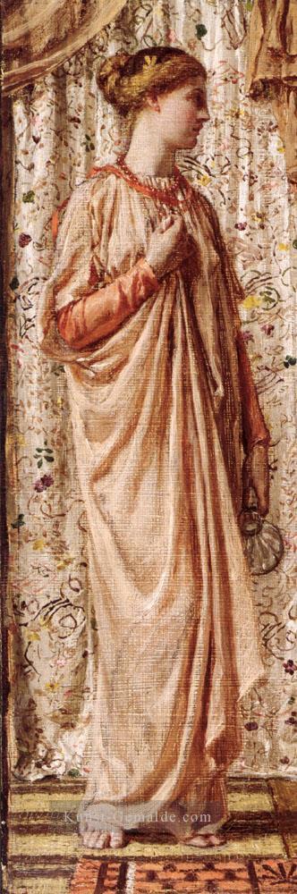 weibliche Figur stehend eine Vase weibliche Holding figures Albert Joseph Moore Ölgemälde